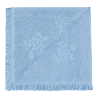 Toalla de playa en algodón orgánico Turtles Jacquard Divine vista trasera