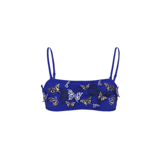 Women Bra- Style Bikini Top Embroidered Disco Butterflly Marrakech 正面图