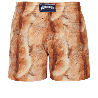 Bañador elástico con estampado Fur para hombre Straw vista trasera