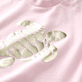 Girls Organic Cotton T-shirt Marshmallow details view 1