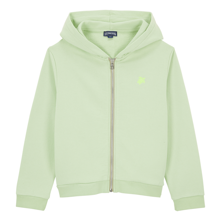 Girls Front Zip Sweatshirt - Sweater - Gibra - Green - Size 12 - Vilebrequin
