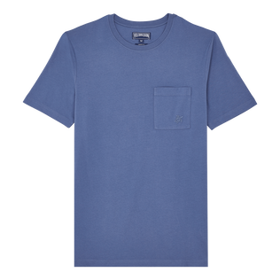 Solid T-Shirt aus Bio-Baumwolle für Herren Storm Vorderansicht