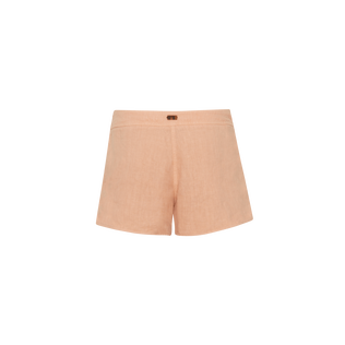 Bermudas de lino para mujer Blush vista trasera