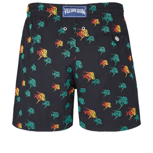 Bañador con bordado Piranhas para hombre - Edición limitada Negro vista trasera