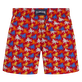 男童 Micro Poulpes 游泳短裤 Poppy red 后视图