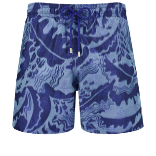 Pantaloncini mare uomo 360 Vagues - Vilebrequin x Maison BUCOL Purple blue vista frontale