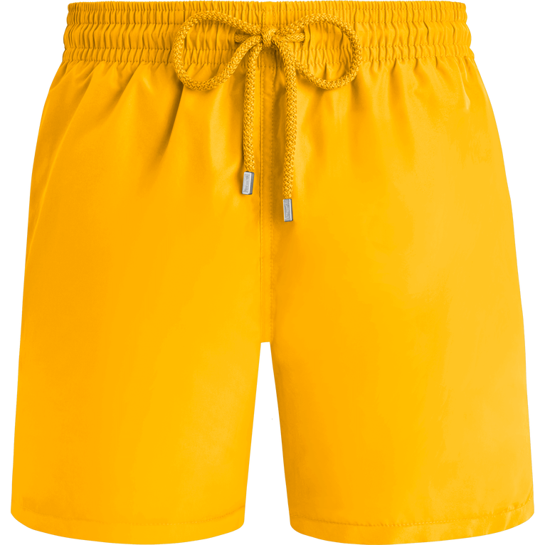 Men Swim Shorts Solid - Swimming Trunk - Moorea - Yellow - Size XL - Vilebrequin