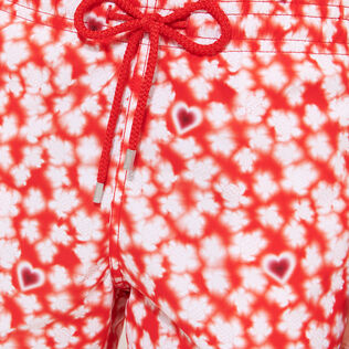 Attrape Coeur Badeshorts für Herren Mohnrot Details Ansicht 2
