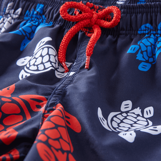 Bañador con estampado Tortues Multicolores para niño Azul marino detalles vista 1