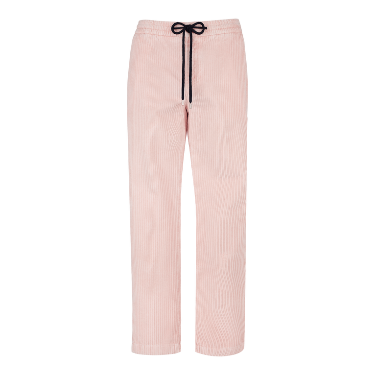Men Large Lines Corduroy Jogger Pants Vintage - Clemence - Pink - Size 32 - Vilebrequin