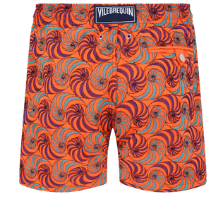 Men Swim Shorts Embroidered 2007 Snails - Limited Edition Guava back view
