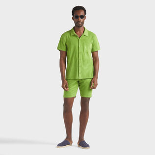 中性纯色棉质保龄球衫 Camouplage 细节视图1
