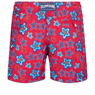 Costume da bagno uomo ricamato Stars Gift - Edizione limitata Burgundy vista posteriore