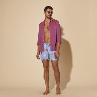 Men Swim Shorts Embroidered Tortue Multicolore - Limited Edition Divine 细节视图1