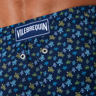 Men Short Swim Shorts Micro Tortues Rainbow Navy details view 2