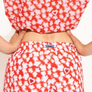Attrape Coeur Badeshorts für Damen Mohnrot Details Ansicht 2