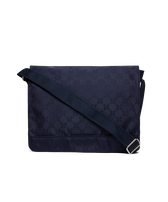 Messenger Bag Turtle Monogram Navy 正面图