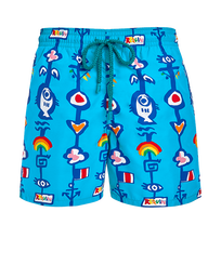 Costume da bagno uomo Totem - Vilebrequin x JCC+ - Edizione limitata Swimming pool vista frontale