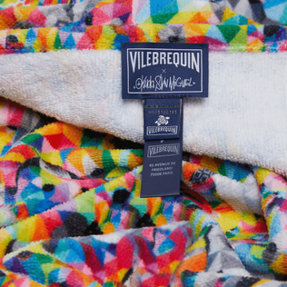 Toalla de algodón orgánico con estampado Animals - Vilebrequin x Okuda San Miguel Multicolores detalles vista 4