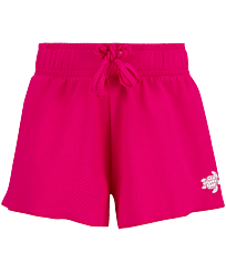 Short Enfants Textured Solid Fushia vue de face