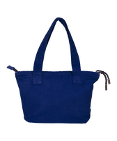 Mini borsa da spiaggia Blu nettuno uomini vista indossata frontale