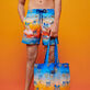 Bañador con estampado Ronde des Tortues Sunset para hombre de Vilebrequin x The Beach Boy Multicolores detalles vista 6
