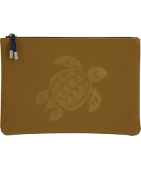 Bolsa de playa con cremallera y estampado Turtle Corteza vista frontal