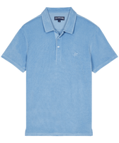 Men Organic Cotton Terry Polo Solid Divine front view