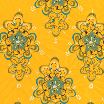 Maillot de bain homme Brodé Kaleidoscope - Edition Limitée Jaune nashi imprimé