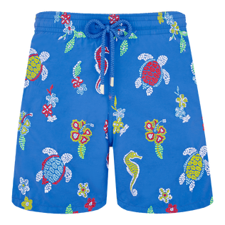 Men Swim Shorts Embroidered Mosaïque - Limited Edition Earthenware front view