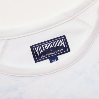 Men Cotton Sweatshirt Ski - Vilebrequin x Massimo Vitali Sky blue details view 1