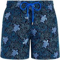 Men Swim Trunks Embroidered Splash - Limited Edition Navy front view