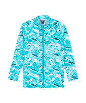 男士 Requins 拉链长袖防晒衣 Lagoon 正面图