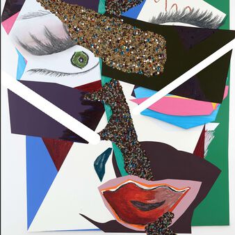 Bañador asimétrico de una sola pieza con estampado Séduction para mujer - Vilebrequin x Deux Femmes Noires Multicolores estampado
