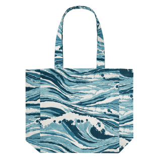 Cotton Beach Bag Wave Vilebrequin x Maison Kitsune