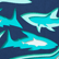 男士 Requins 3D 游泳短裤 Navy 