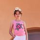 Girls Tanktop Provencal Turtle Candy front worn view
