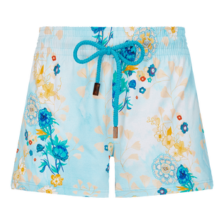 Mujer Autros Estampado - Pantalón corto de baño con estampado Belle Des Champs para mujer, Soft blue vista frontal