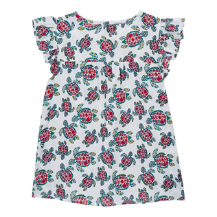 Provencal Turtle Hemd für Mädchen Weiss Rückansicht