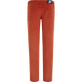 Pantalón recto de terciopelo con cinco bolsillos para hombre Rust vista trasera