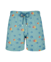 Men Swim Trunks Embroidered Piranhas - Limited Edition Foam front view