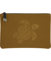 Zipped Turtle Beach Pouch Bark front view