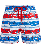 Men Swim Trunks Olympics 2024 White front view