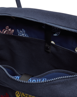 Sac bowling Tortues multicolores en coton Bleu marine vue de détail 4
