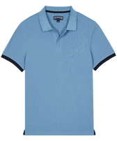 Polo en coton organique homme uni Divin vue de face