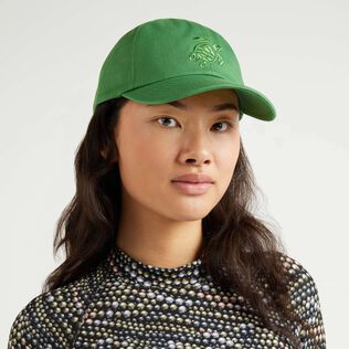 Solid Cap Turtle Embroidery Chive details view 2