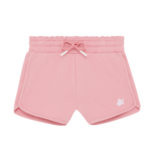 Pantalones cortos de algodón orgánico con bordado de tortuga para niña Boudoir vista frontal