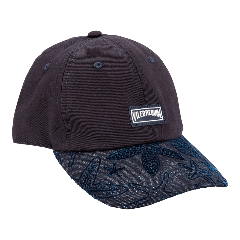 Men Printed Cap Starlettes Bicolores - Capilla - Blue - Size OSFA - Vilebrequin