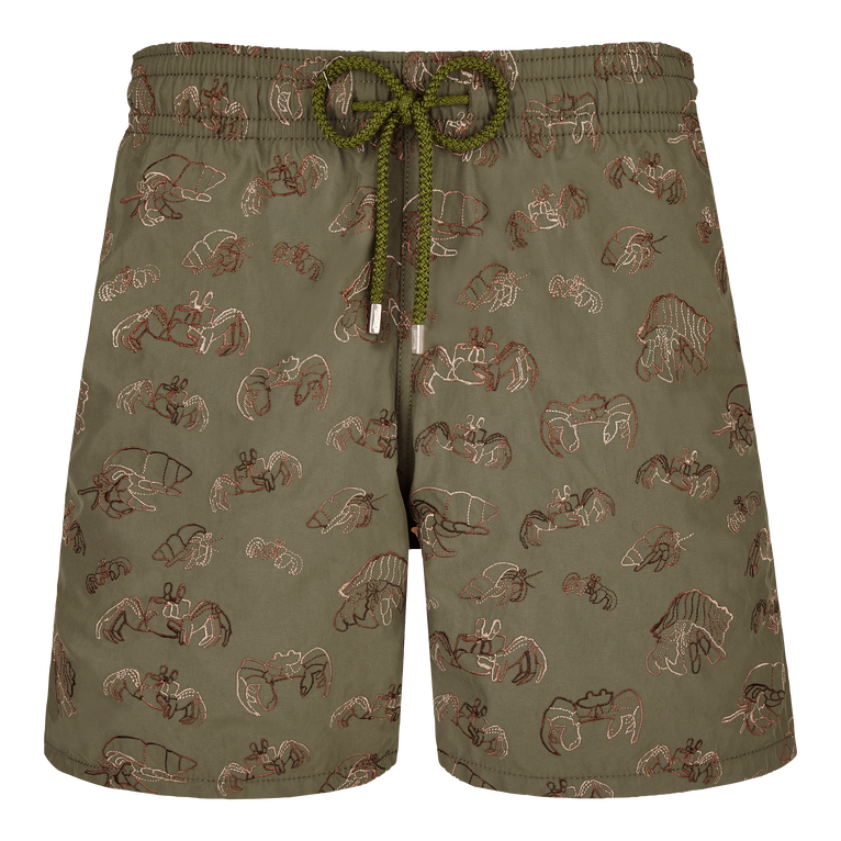 Men Swim Shorts Embroidered Hermit Crabs - Swimming Trunk - Mistral - Green - Size XXL - Vilebrequin