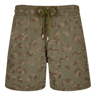 Men Swim Trunks Embroidered Hermit Crabs - Limited Edition Olivier front view